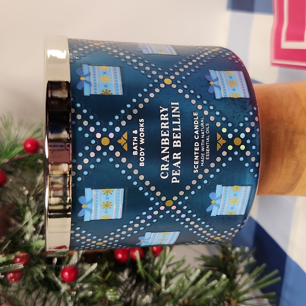 Bath & Body Works "Cranberry Pear Bellini" 3-Wick Candle